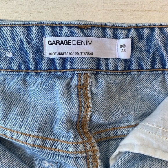 GARAGE women’s 90s straight jeans size 00 - Picture 3 of 3